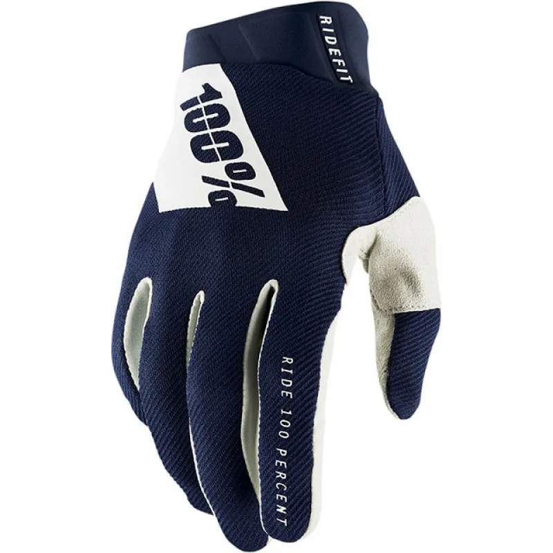 Calitate înaltă Manusi motocross 100% RIDEFIT-BLUE/WHITE - Mărime: XL